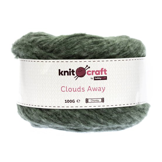 Knitcraft Moss Green Clouds Away Yarn 100g image number 1