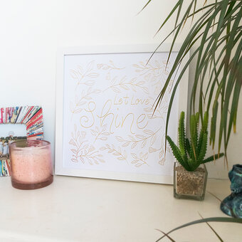 Cricut: How to Make Foil Wall Art
