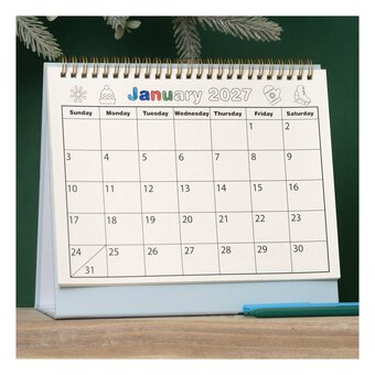 2027 Desk Calendar