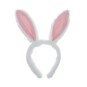White and Pink Bunny Ears Headband image number 3