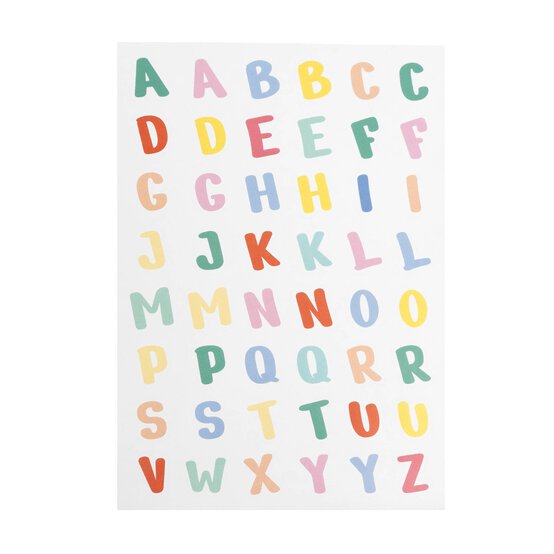 Bright Alphabet Sticker Sheet image number 1