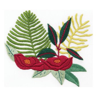 FREE PATTERN DMC Tropical Fern Bouquet Embroidery 0006
