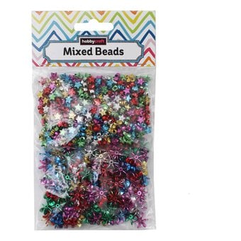 Metallic Mixed Acrylic Bead Waterfall Pack 50g image number 2