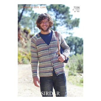 Sirdar Crofter DK Cardigan Digital Pattern 7336