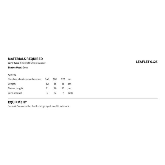 Knitcraft Open Work Kimono Digital Pattern 0125 image number 2