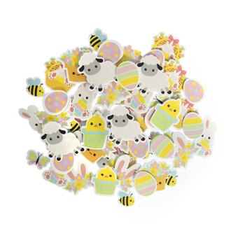 Easter and Spring Foam Stickers 42 Pack