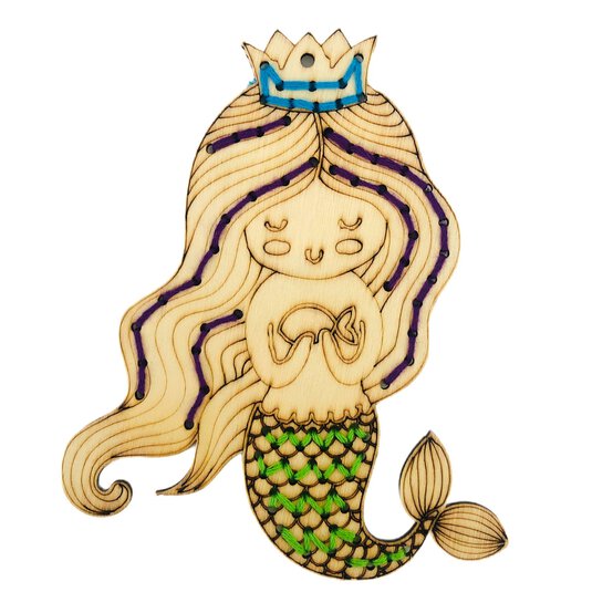 Mermaid Wooden Threading Kit image number 1