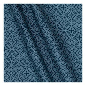 Abstract Blue Single Printed Fat Quarter