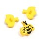 Hemline Yellow Novetly Bee Button  3 Pack image number 1