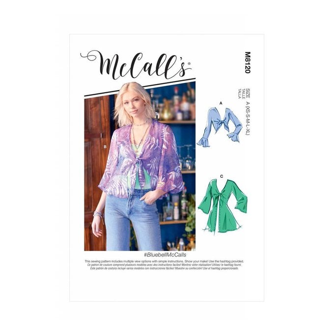McCall’s Bluebell Jacket Sewing Pattern M8120 (14-22) image number 1