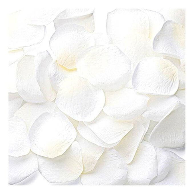 White Rose Petal Confetti 200 Pieces image number 1