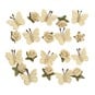 Handmade Cream Roses and Butterflies 20 Pack image number 1