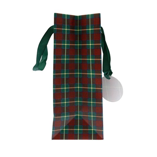 Red and Green Tartan Gift Bag 17cm x 24cm image number 3
