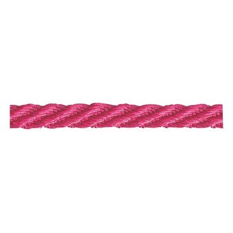 Berisfords Shocking Pink Barley Twist Rope by the Metre