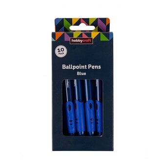 Blue Ballpoint Pens 10 Pack image number 4