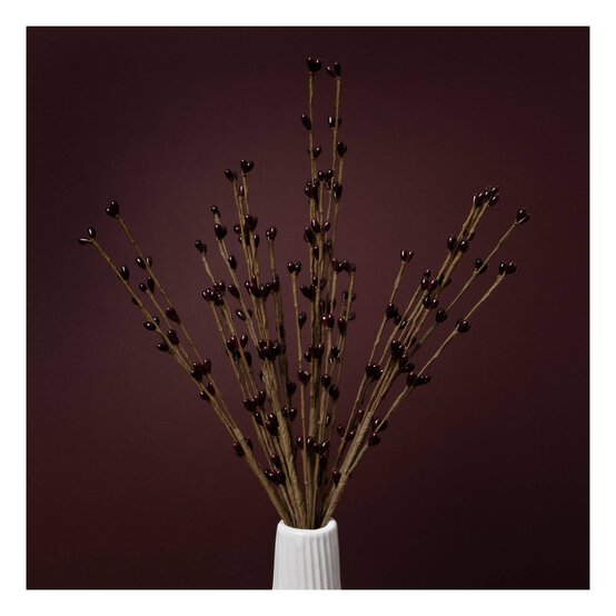 Burgundy Bead Pick 40cm image number 1