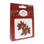 Poinsettia Mini Cross Stitch Kit image number 1