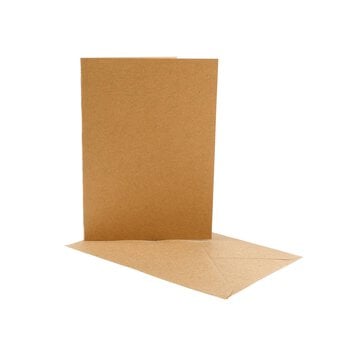 Kraft Cards and Envelopes 5 x 7 Inches 10 Pack