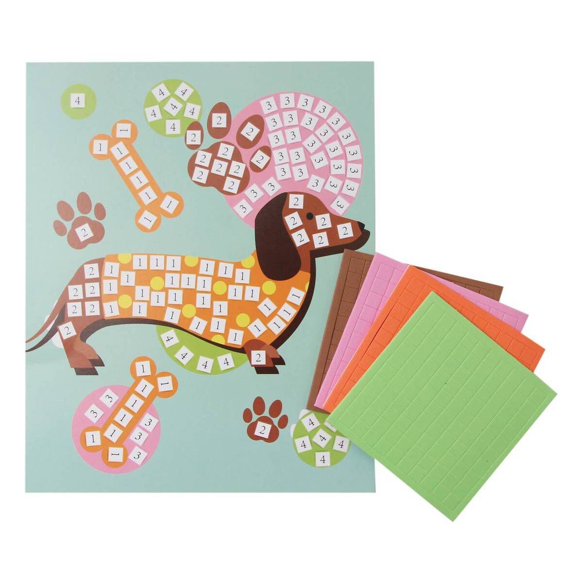 Foam Mosaic Art Sausage Dog Hobbycraft