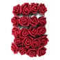 Red Wired Rose Heads 20 Pack image number 1