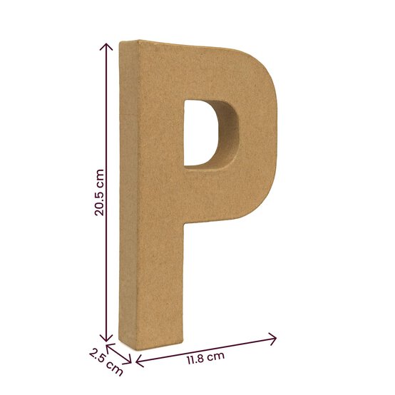 Mache Letter P 20cm image number 4