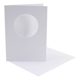 Geometric Aperture Cards and Envelopes 5 x 7 Inches 12 Pack