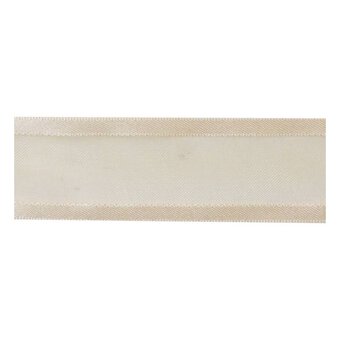Ivory Organza Satin-Edged Ribbon 25mm x 4m