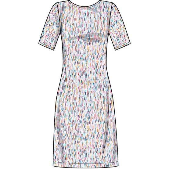 New Look Women's Knit Dress Sewing Pattern N6650 image number 3