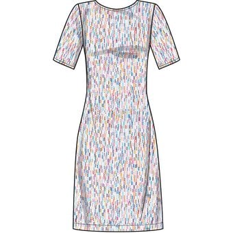 New Look Women's Knit Dress Sewing Pattern N6650 image number 3