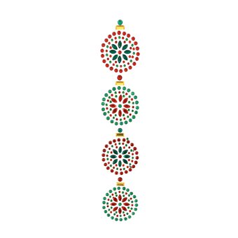 Bauble Gem Stickers 4 Pack