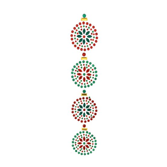 Bauble Gem Stickers 4 Pack image number 1