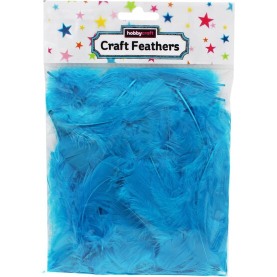 Turquoise Craft Feathers 5g image number 3