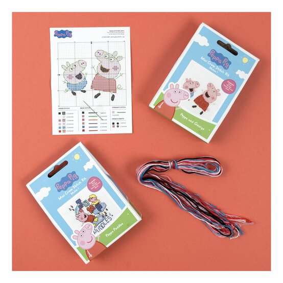Peppa Pig and Puddles Mini Cross Stitch Kit image number 3