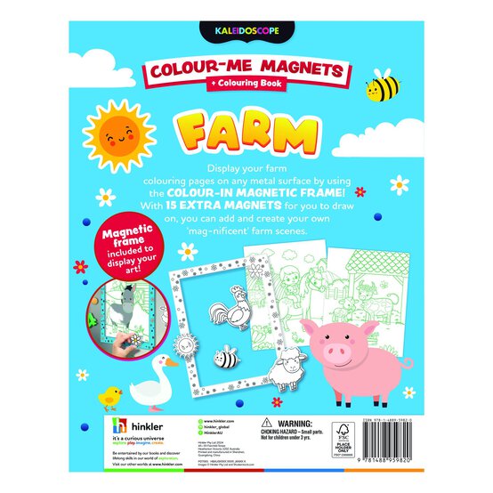 Kaleidoscope Farm Colour-Me Magnets and Colouring Book image number 2
