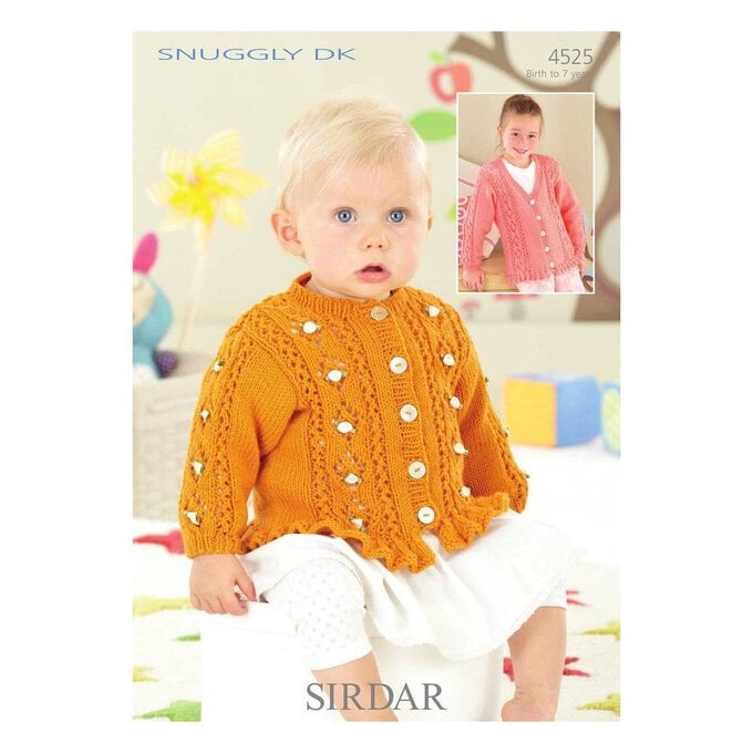 Sirdar Snuggly DK Cardigans Digital Pattern 4525 image number 1