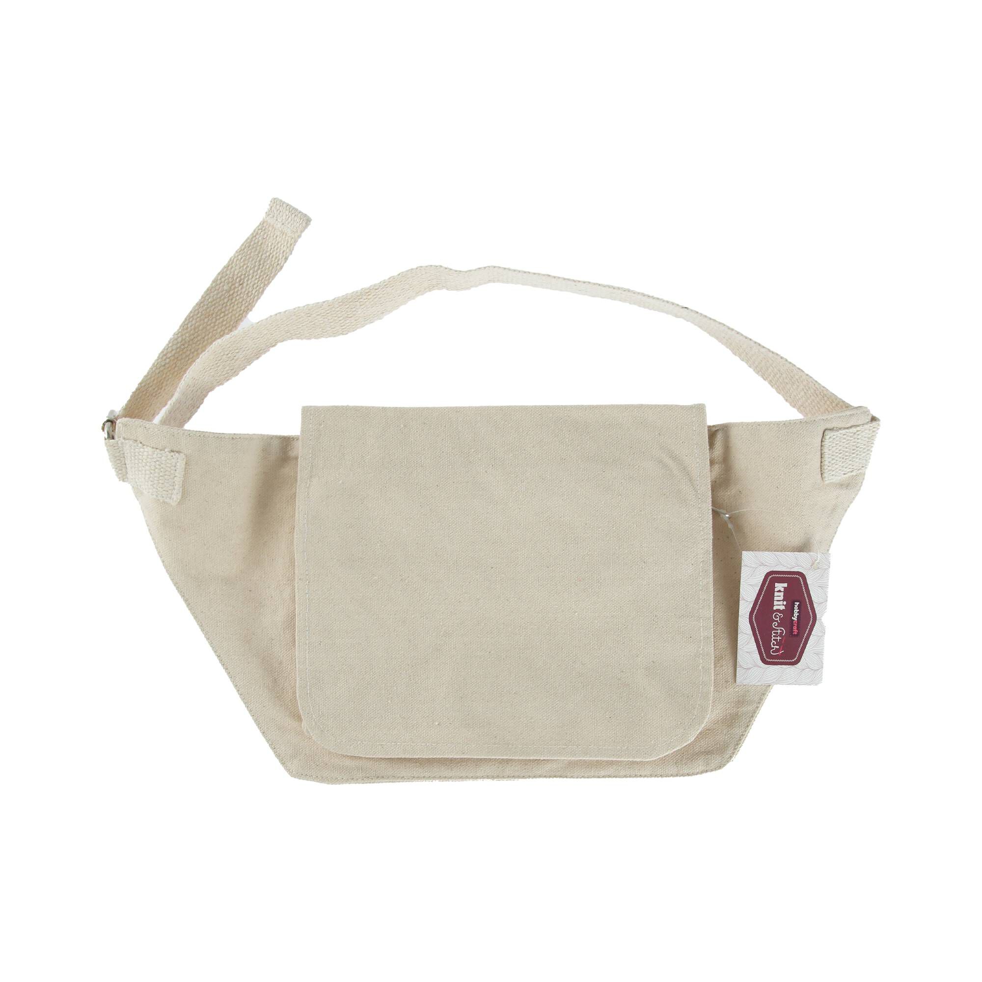 Natural Canvas Waist Bag 42cm x 18cm Hobbycraft