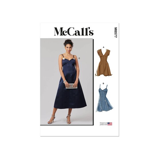 McCall’s Women’s Dress Sewing Pattern M8577 (18-26) image number 1