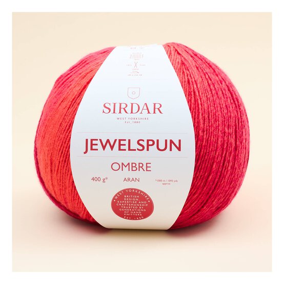 Sirdar Crimson Jewelspun Aran Ombre 400g image number 1