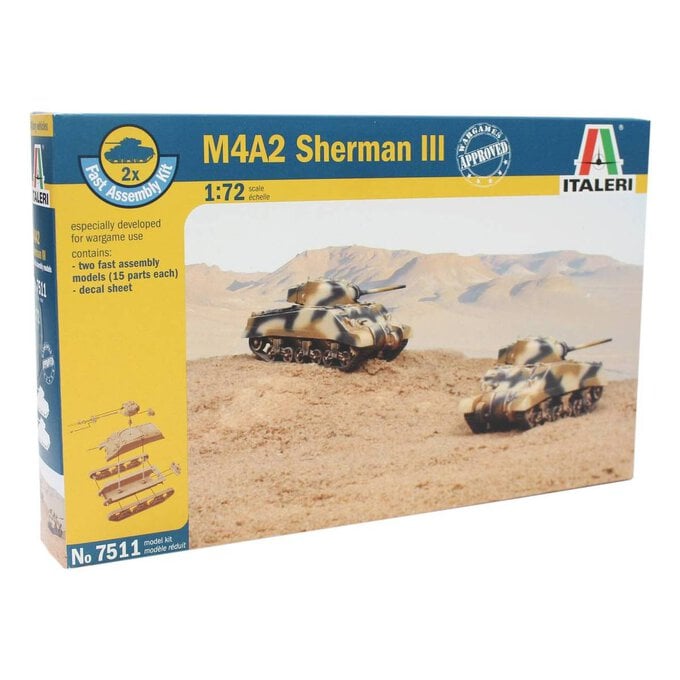 Italeri M4A2 Sherman III Model Kit 7511 image number 1