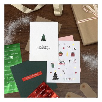 Pink and Green Christmas Sticker Sheet