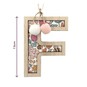 Hanging Wooden Letter F 7.5cm  image number 3
