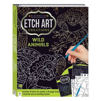 Kaleidoscope Wild Animals Etch Art Kit