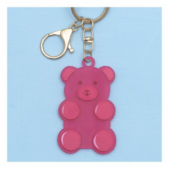 Pink Teddy Keyring