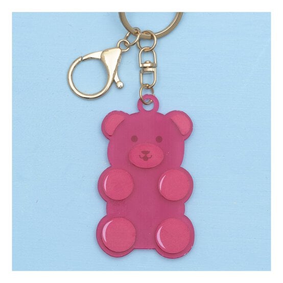 Pink Teddy Keyring image number 2