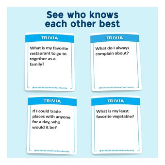 Do You Really Know Your Family? Card Game