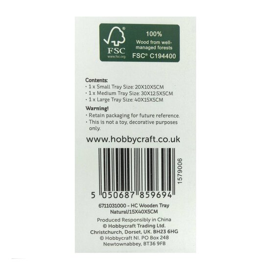 Wooden Trays 3 Pack image number 6