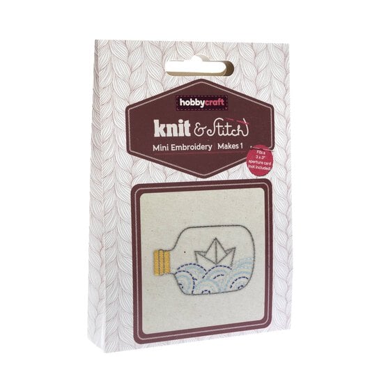 Mini Paper Boat Embroidery Kit image number 1