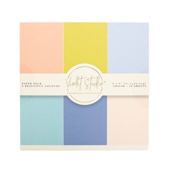Violet Studio Pastel Paper Pad 6 x 6 Inches 30 Sheets