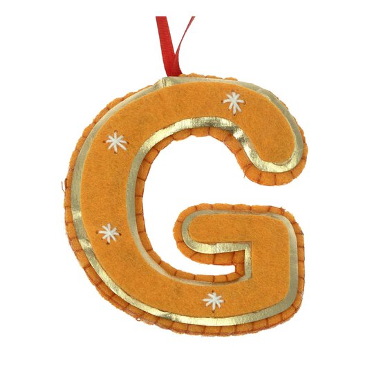 Hanging Felt Letter G Decoration image number 3
