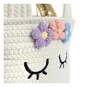 White Unicorn Cotton Rope Basket 30cm x 18cm  image number 3